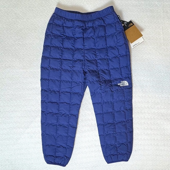 NWT The North Face Reversible Insulated Thermoball Pants, Cave Blue Kids Size 5T - Picture 2 of 9